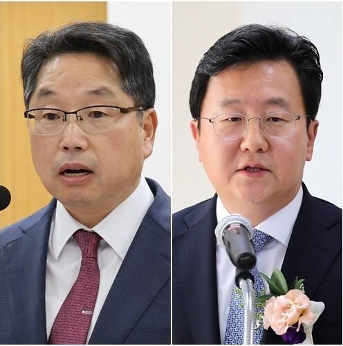 왼쪽부터 노만석, 정진우 검사. 연합뉴스