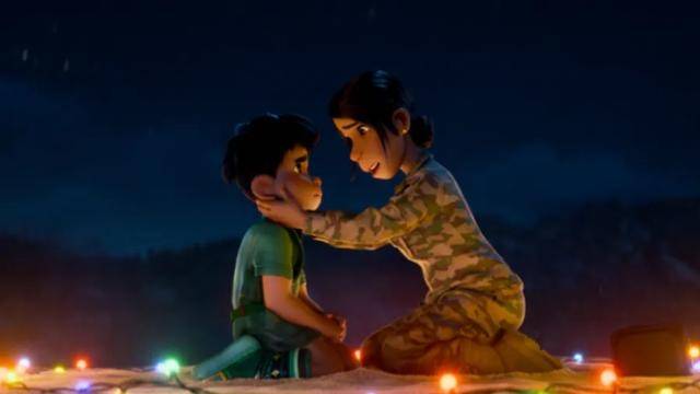 고모와 함께 사는 엘리오. 월트디즈니컴퍼니 코리아 제공