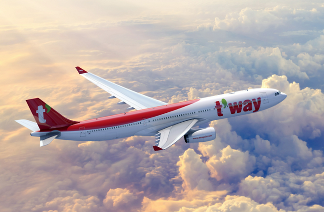 티웨이항공 여객기. 티웨이항공 제공&nbsp;