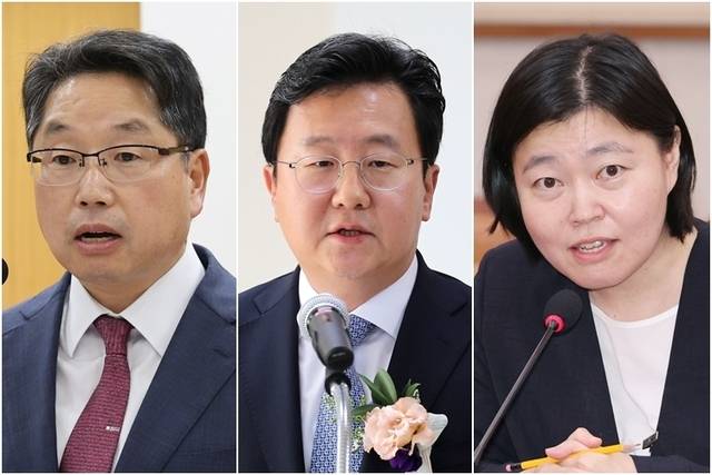 왼쪽부터 노만석-정진우-임은정. 연합뉴스