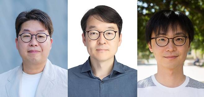 왼쪽부터 이남윤 교수, 조철현 교수, 최영준 박사. 최 박사는 미국 박사후연구원 생활을 마치고 오는 8월 포스텍에 부임할 예정이다. [사진=포스텍]
