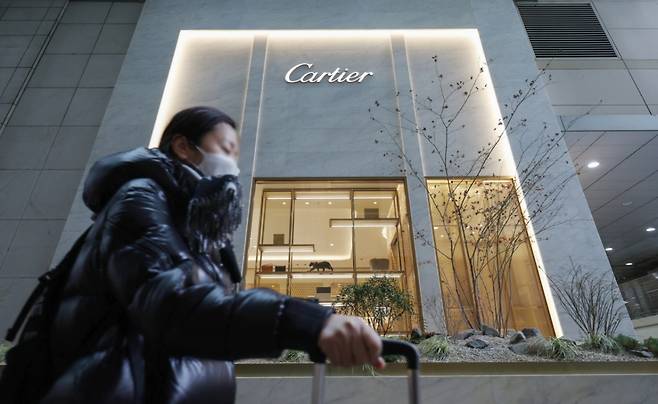 서울의 한 백화점 까르띠에 매장/사진=뉴시스