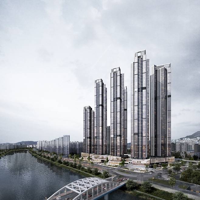 <르엘 리버파크 센텀 투시도>