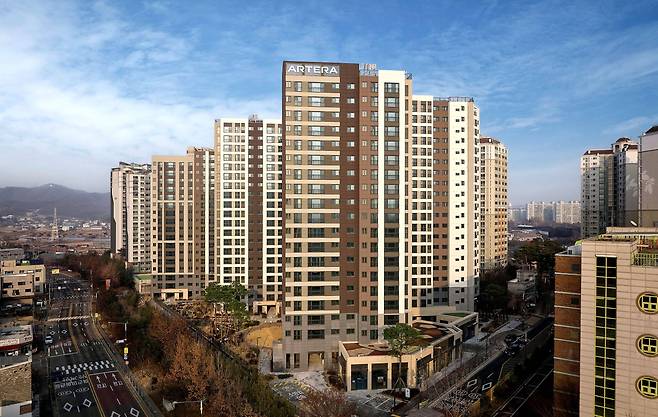 왕길역 아테라 단지 전경 [금호건설 제공]
