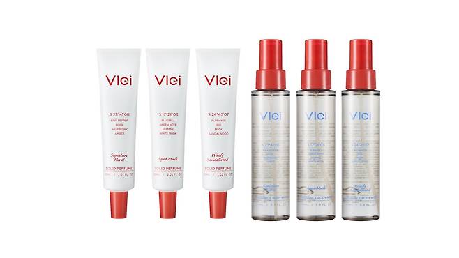 애경산업은 나미브 사막에서 찾은 신비로운 향기와 감각을 담은 퍼퓸 바디케어 브랜드 블레이(Vlei)를 다이소에 선보인다.(애경산업제공)