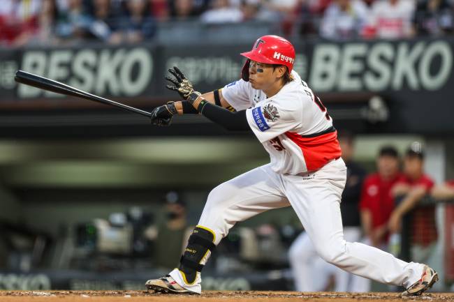 최근 가파른 타격 상승세를 자랑하는 고종욱. KIA 제공