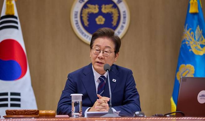 이재명 대통령이 1일 서울 용산구 청와대에서 열린 국무회의에서 발언하고 있다. (대통령실)