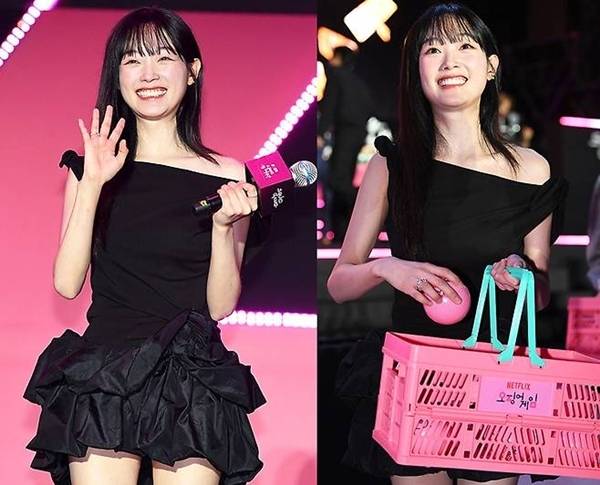 28일, 서울광장 특설무대에서 열린 넷플릭스 ‘오징어 게임’ 시즌3 피날레 이벤트에 배우 이유미가 참석했다. 사진=천정환 기자