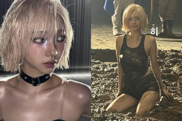 에스파 멤버 카리나가 신곡 뮤직비디오 비하인드를 공개했다. /사진=카리나 인스타그램