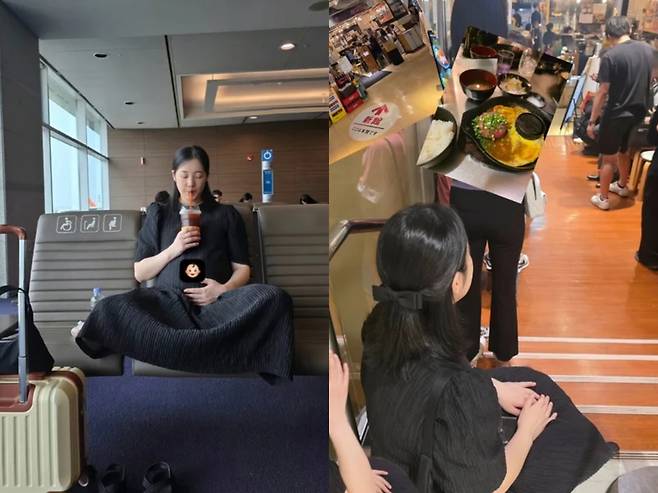 박보미가 태교 여행 사진을 공개했다. 인스타그램 캡처.