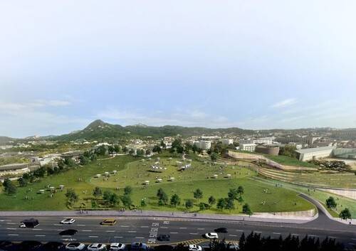 송현문화공원 조감도. 이 공원은 (사)세종대왕기념사업회의 청원으로&nbsp;‘세종공원’이란 명칭이 병기된다. 서울시 제공