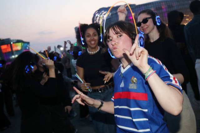 무소음 DJ 파티 모습. 사진제공=서울시