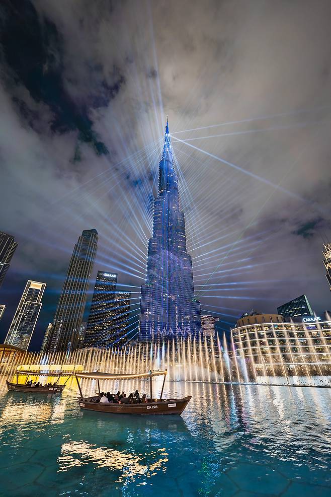 세계에서 가장 높은 빌딩 부르즈 칼리파와 두바이 분수쇼. 사진제공|VisitDubai