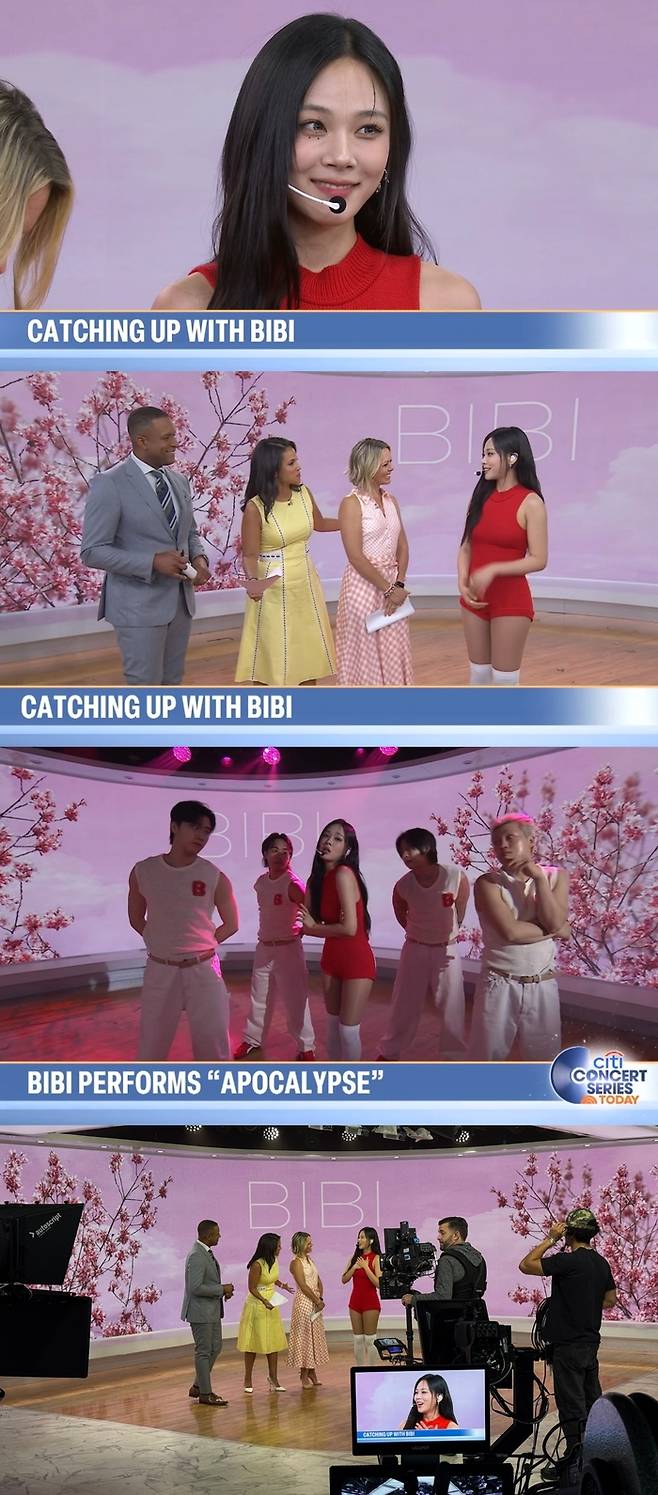 가수 비비가 미국 NBC투데이에 출연했다. 사진ㅣ필굿뮤직