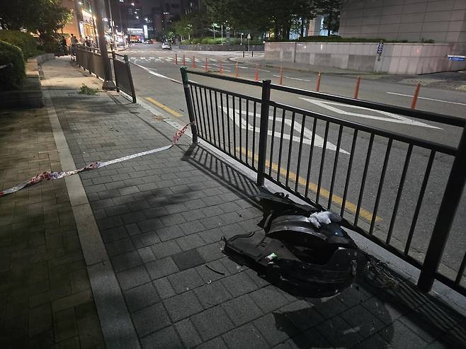 상암동 차량 돌진 사고 현장 [촬영 최원정]