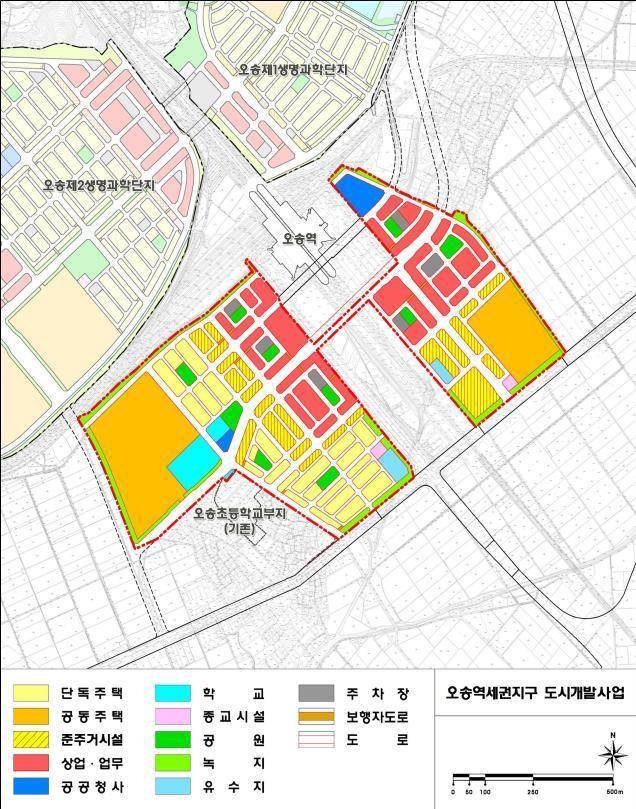 오송역세권 개발사업 토지이용계획(안)./뉴스1