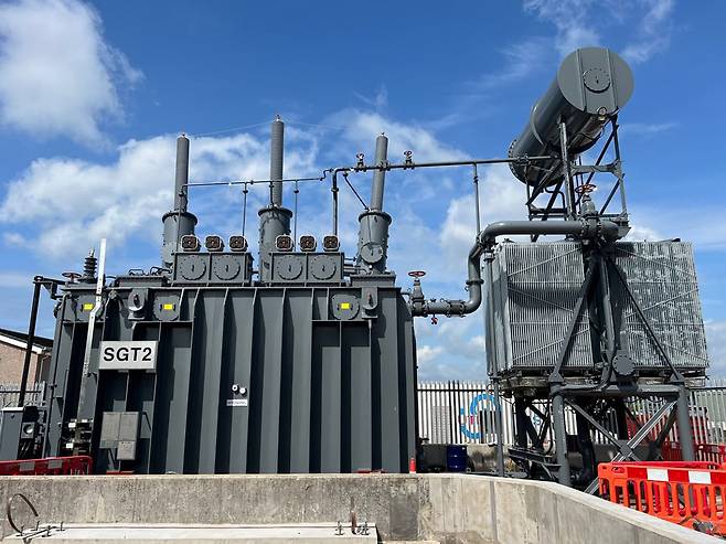 효성중공업이 2023년 스코틀랜드에 공급한 초고압 변압기. /효성중공업 제공