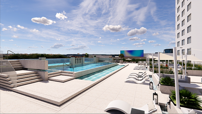 엔포드호텔 인피티니풀 ‘쏠레아도’. 엔포드호텔