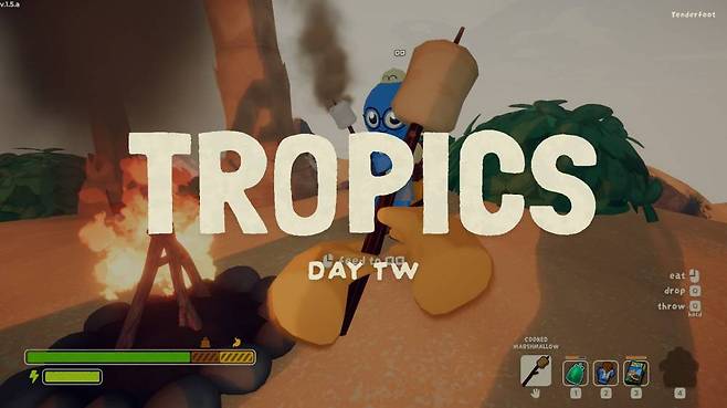 정상에서 먹는 마시멜로우는 맛있구나...