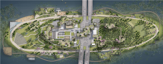 서울 용산구 이촌동 '노들 글로벌 예술섬' 계획안. 서울시 제공