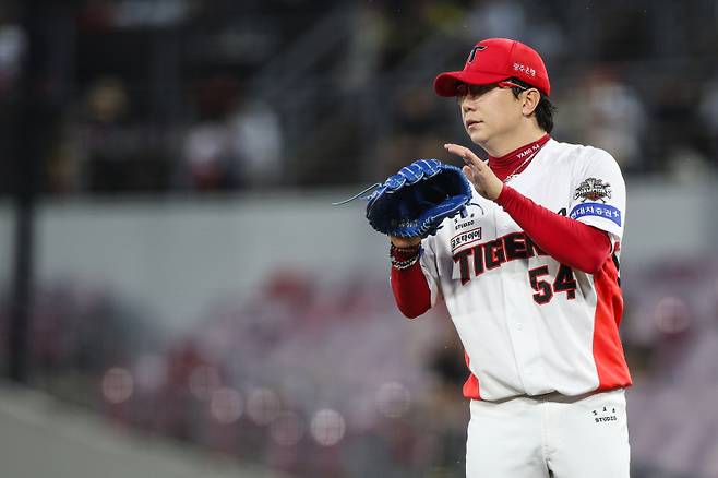 3일 광주 SSG전에서 6이닝을 책임진 양현종. KIA 제공