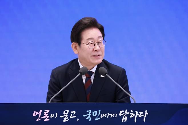 ▲ 이재명 대통령 취임 30일 기자회견 [연합뉴스]