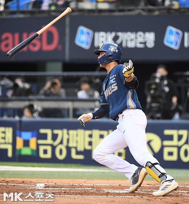 NC 김주원은 3일 대전 한화전에서 좋은 타격감을 뽐냈다 .사진=천정환 기자