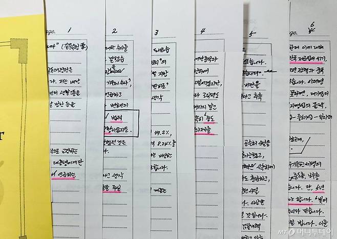 조국 전 조국혁신당 대표가 머니투데이 더300(the300)에 보내온 인터뷰 답변서. /사진=김도현 기자