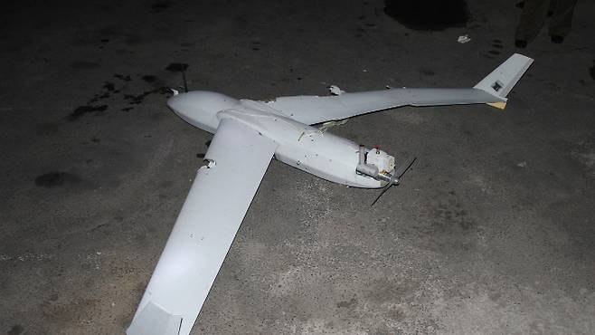 추락된 무인기 사진. 연합뉴스