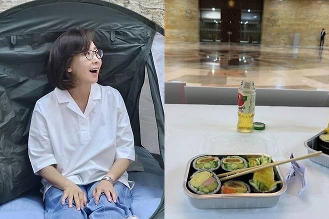 지난달 27일부터 국회에서 김민석 국무총리 후보자 지명 철회와 국회 법제사법위원장직 반환을 촉구하며 농성 중인 국민의힘 나경원 의원. 나 의원 인스타그램 캡처