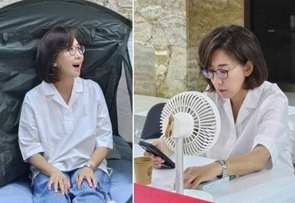 농성 중인 나경원 의원 모습. 페이스북 캡처