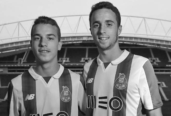 디오고 조타(왼쪽)와 동생 안드레 실바. /사진=페헤이라 공식 채널 갈무리