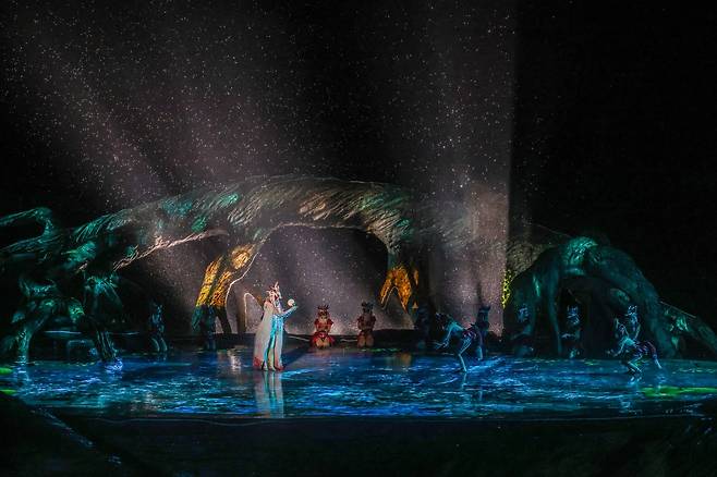 톄먼호선쇼 [사진/백승렬 기자]