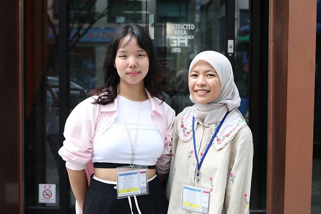 한보노(왼쪽)씨와 히프니(20)씨  [촬영 박세진]