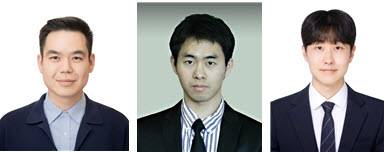 (왼쪽부터) 유호천 교수, 이은광 교수, 이원우 석박통합과정생