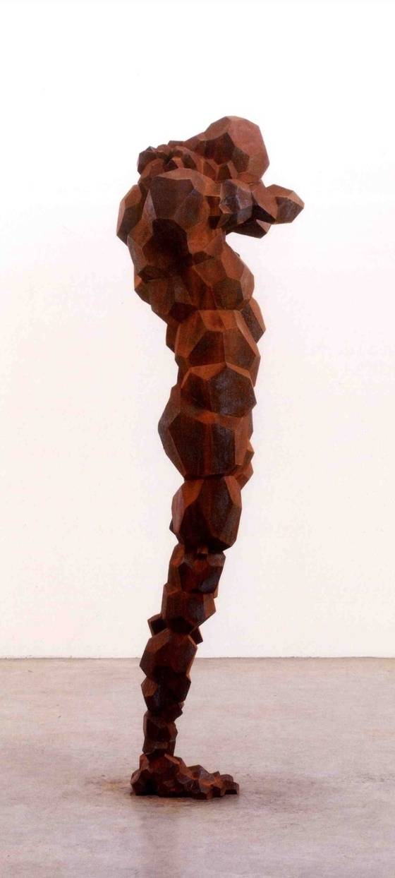 안토니 곰리 ‘축적하다’, 2011, 주철(Cast Iron), 180x47x50㎝. [사진 타데우스 로팍]