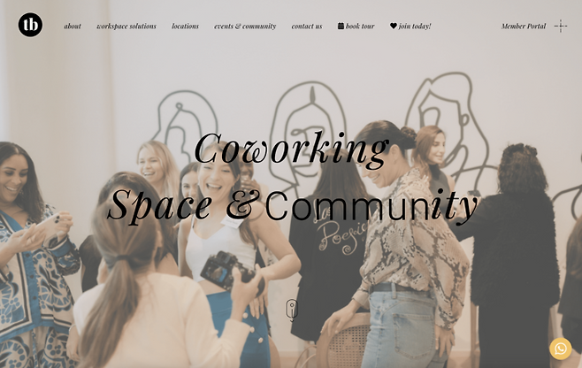 두바이 여성전용 공유오피스인 더 뷰로(The Bureau)의 홈페이지 캡쳐화면