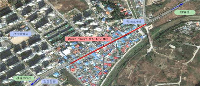 국지도 78호선 개선사업 구간. /사진제공=경기도