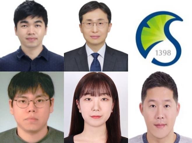 (왼쪽부터)성균관대 손동희 교수, 서울대 김대형 교수, 성균관대 강규민 김예원 박사과정생 및 세종대 구자훈 교수. (사진=성균관대 제공) *재판매 및 DB 금지