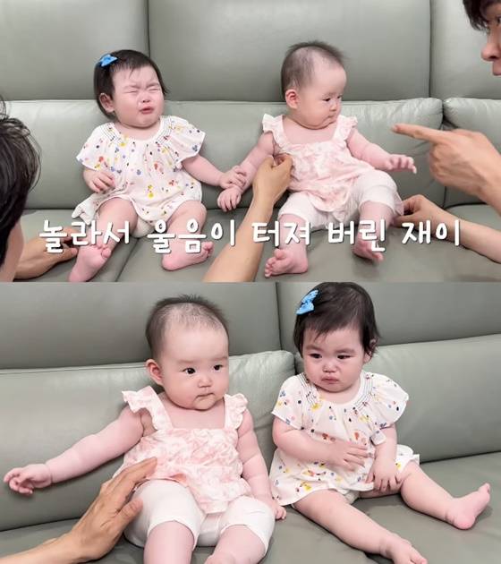 박수홍 딸과 손헌수 딸/사진=유튜브 박수홍 행복해다홍