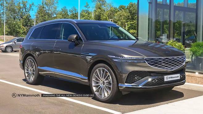 제네시스 차세대 GV80 예상도