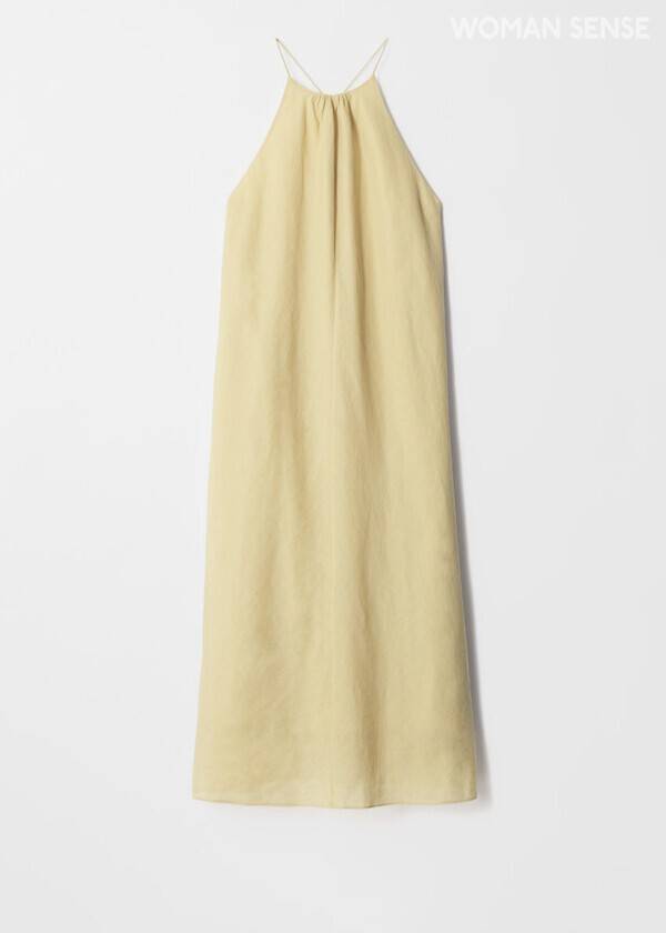 옐로 홀터넥 드레스 13만5천원 앤아더스토리즈