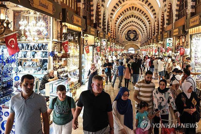 튀르키예 이스탄불의 시장 [EPA 연합뉴스 자료사진. 재판매 및 DB 금지]