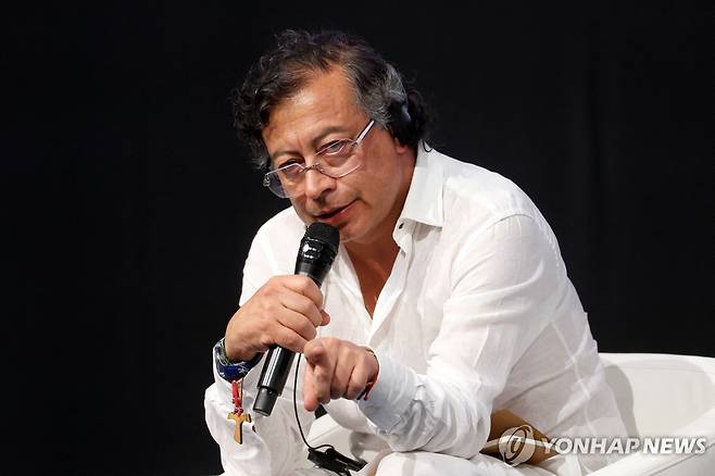 구스타보 페트로 콜롬비아 대통령 [AFP 연합뉴스 자료사진. 재판매 및 DB 금지]