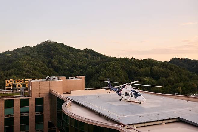 안동병원 닥터헬기 [안동의료재단 안동병원 제공, 재판매 및 DB 금지]