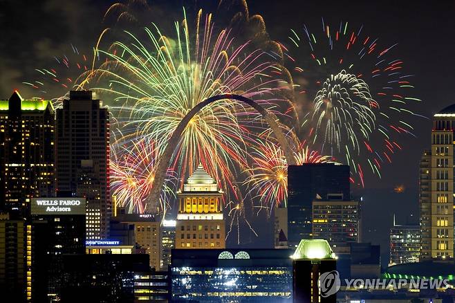 세인트루이스의 독립기념일 불꽃놀이 [AP=연합뉴스 자료사진. 재판매 및 DB 금지]