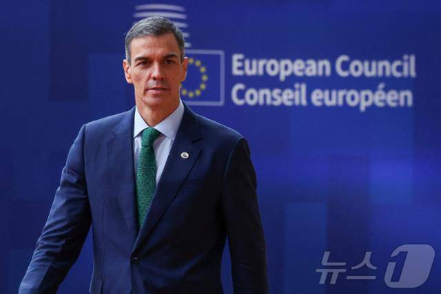 페드로 산체스 스페인 총리. 브뤼셀=로이터 뉴스1