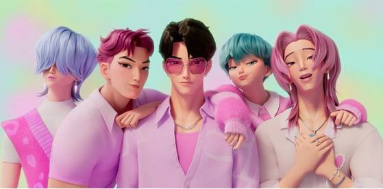 헌트릭스의 라이벌인 악귀 아이돌 '사자 보이즈' [사진 넷플릭스]