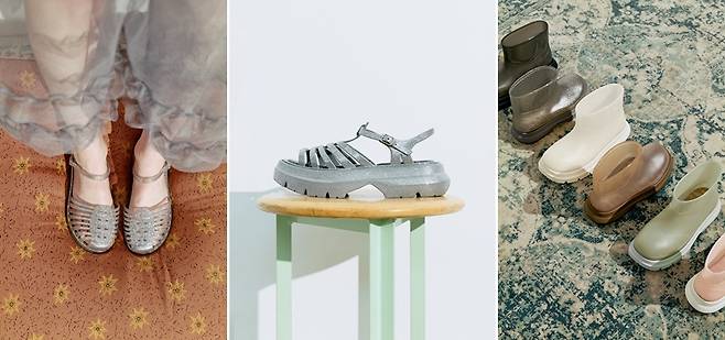 락피시웨더웨어의 젤리슈즈 ‘글레어’.