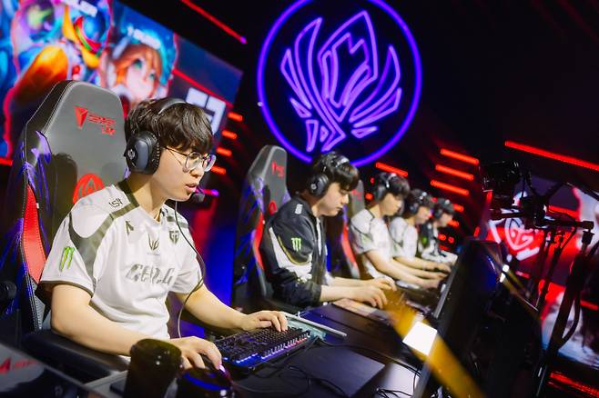 젠지 선수단. 라이엇 게임즈 제공